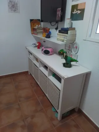 Sofá Cama Blanco 80cm (Abierto 1.60m)