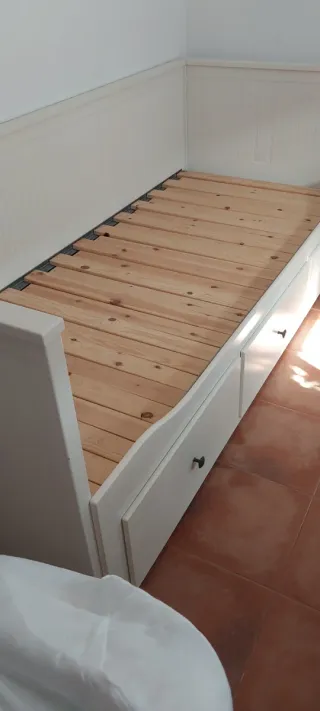 Sofá Cama Blanco 80cm (Abierto 1.60m)