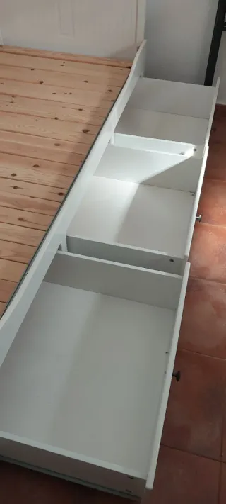 Sofá Cama Blanco 80cm (Abierto 1.60m)