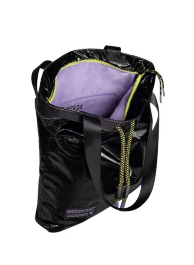 Bolso Munich Deep Tote Negro Metalizado