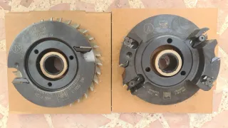 Fresa para madera y disco sierra