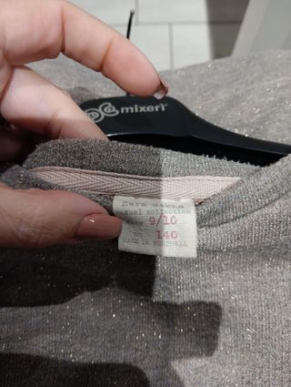 Maglia Zara Girl da bambina oro glitterata