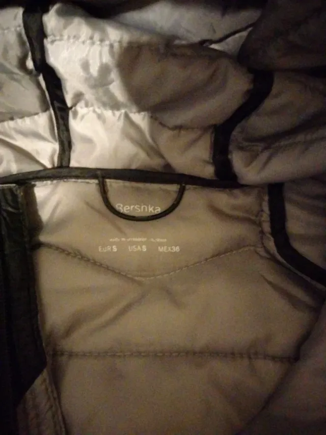 Anorak plateado con capucha