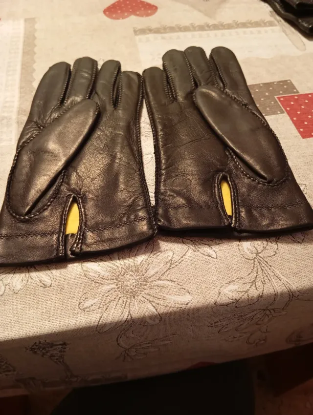 Guantes de Piel Negros Venta presencial
