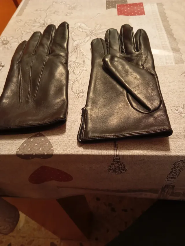 Guantes de Piel Negros Venta presencial