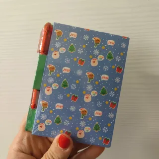 Set quaderno e penna natalizi