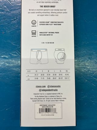 Boxer Stance Cotton Blend Nero Rosso