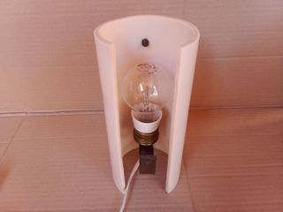 Applique da parete vintage cilindrica panna