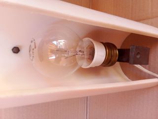 Applique da parete vintage cilindrica panna