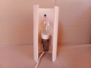 Applique da parete vintage cilindrica panna