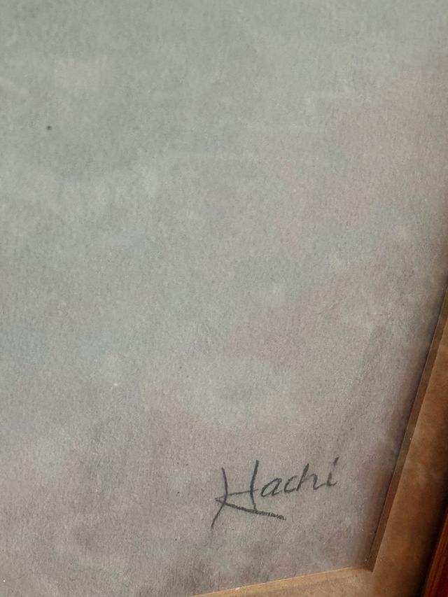 Bellissimo dipinto pastello di una donna anni '80-'90