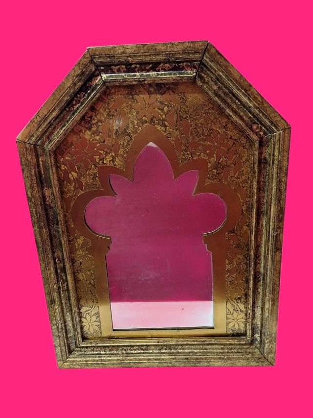 JUEGO DE 3 ESPEJOS PUERTAS ARABES MARCO DORADO