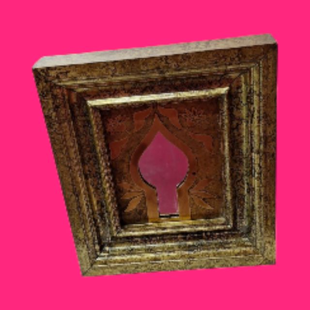 JUEGO DE 3 ESPEJOS PUERTAS ARABES MARCO DORADO