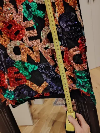 Vestito paillettes corto