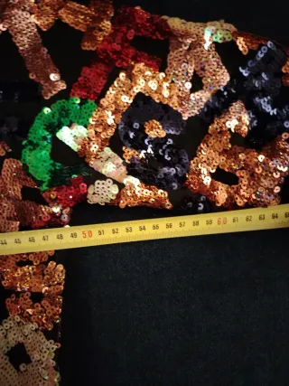 Vestito paillettes corto