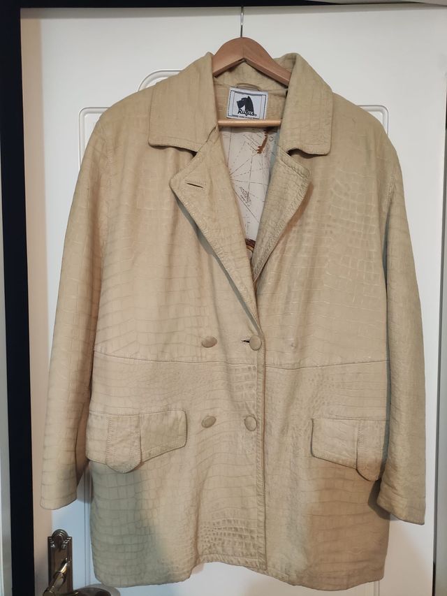 Abrigo Rufus Italia beige mujer