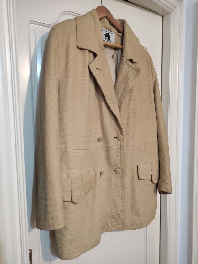 Abrigo Rufus Italia beige mujer