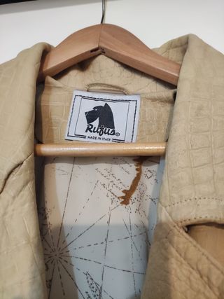 Abrigo Rufus Italia beige mujer