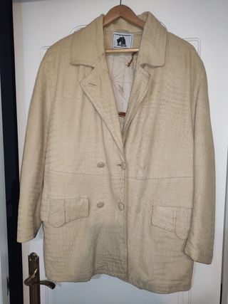 Abrigo Rufus Italia beige mujer