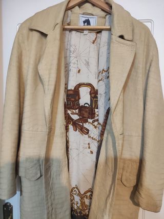 Abrigo Rufus Italia beige mujer