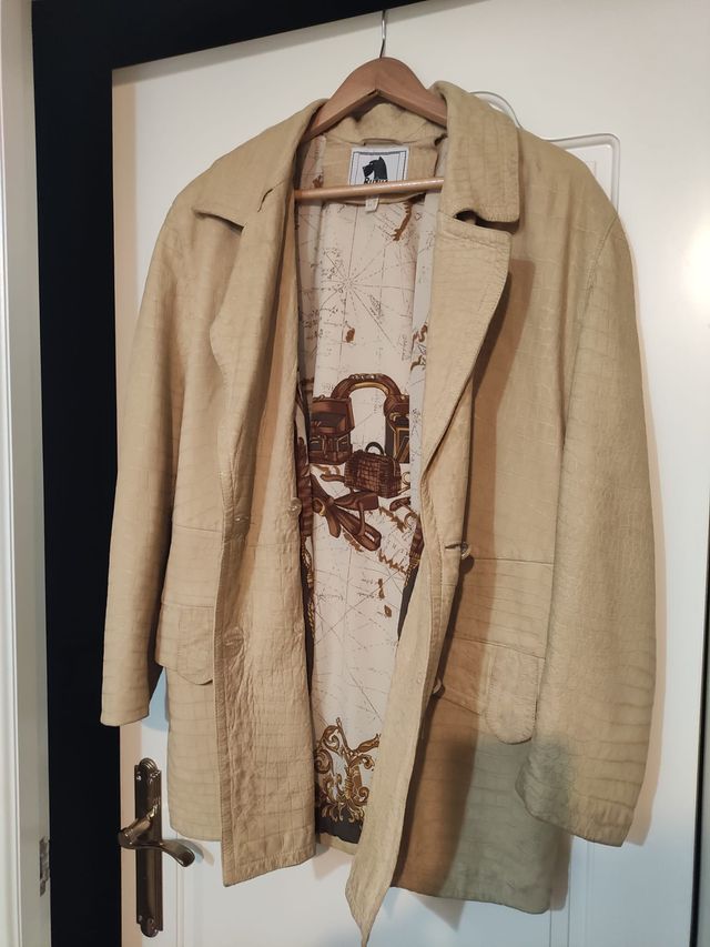 Abrigo Rufus Italia beige mujer