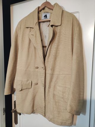 Abrigo Rufus Italia beige mujer