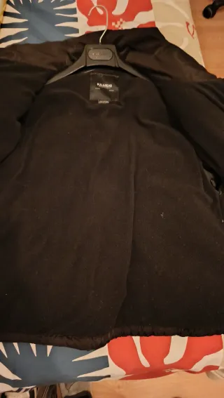 Abrigo negro oversize