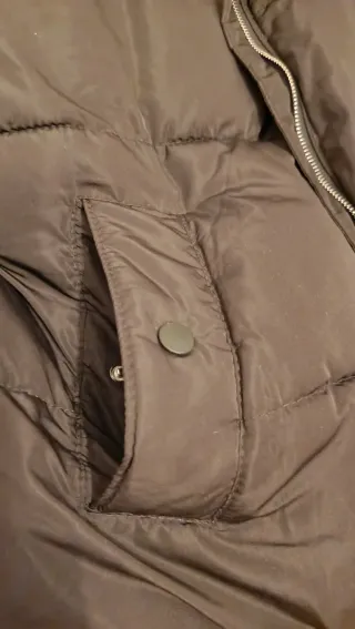 Abrigo negro oversize