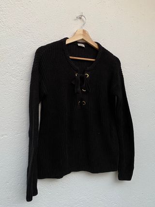 Jersey de Punto Grueso Negro Pimkie