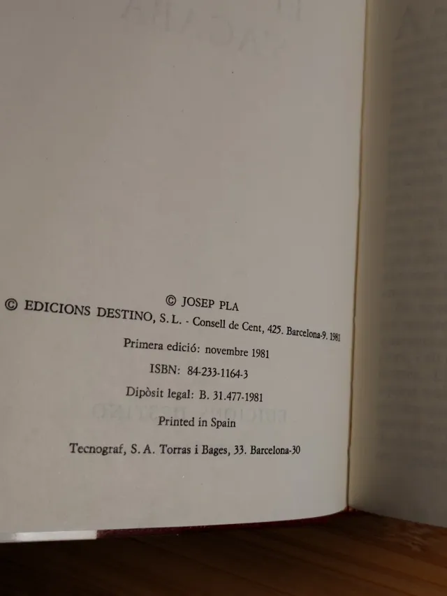 Josep Pla Obra completa, 39 EL VIATGE S'ACABA
