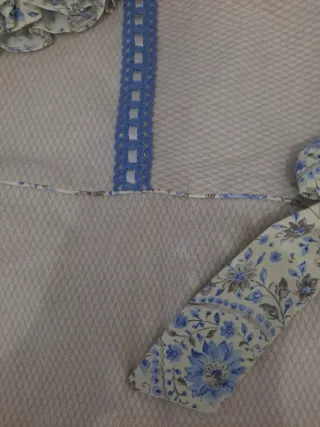 Lote 2 vestidos 10 años beige y azul