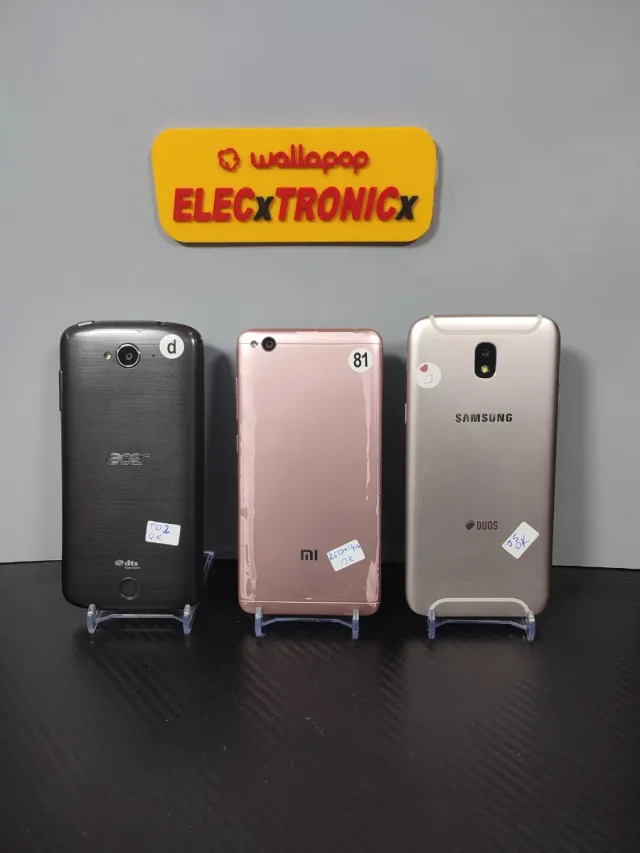 Samsung J5, Xiaomi Redmi 4A y acer T02