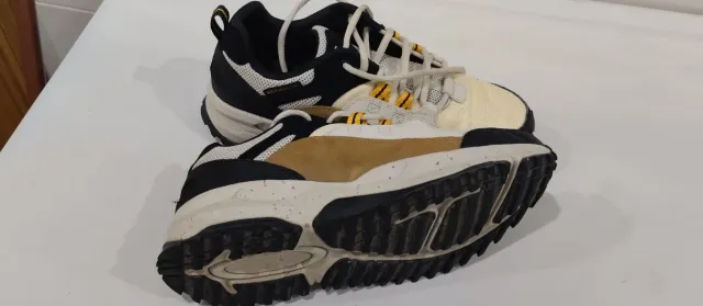 Zapatillas Skechers Hombre Beige/Negro