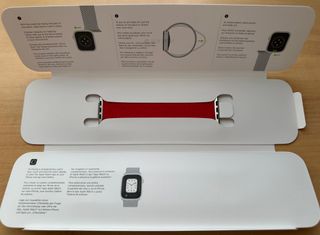 Apple Watch 41mm. Product Red Braided Solo Loop 2