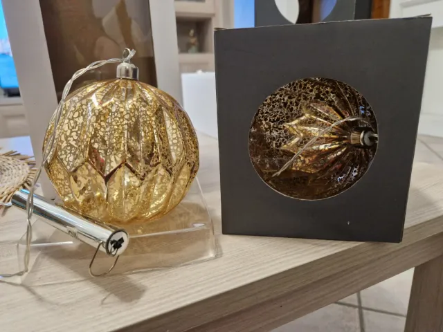 Coppia sfere luminose a batteria