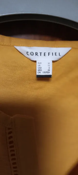 Blusa sin mangas amarilla talla única