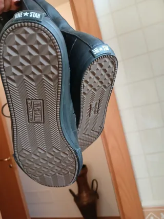 Converse Stivali Pelle Neri con Lacci