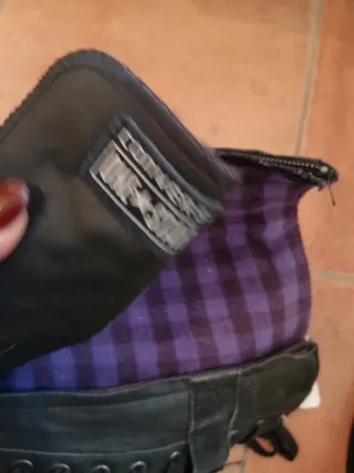 Converse Stivali Pelle Neri con Lacci