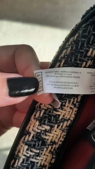 Riñonera Misako estampado pata de gallo