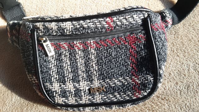 Riñonera Misako estampado pata de gallo