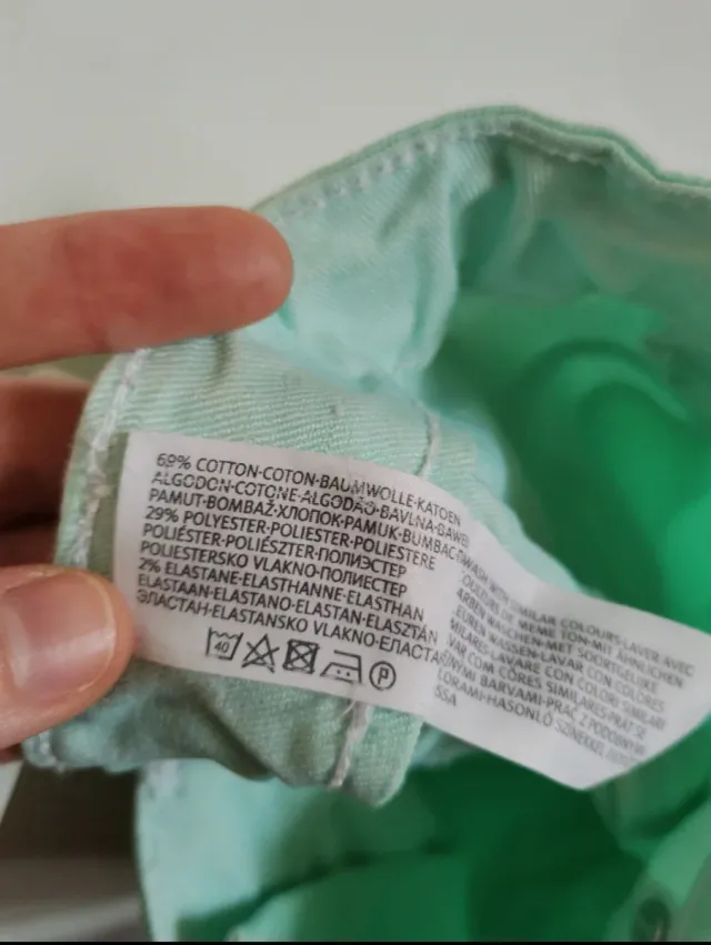 Pantalones C&A turquesa talla 12 años, Here+there