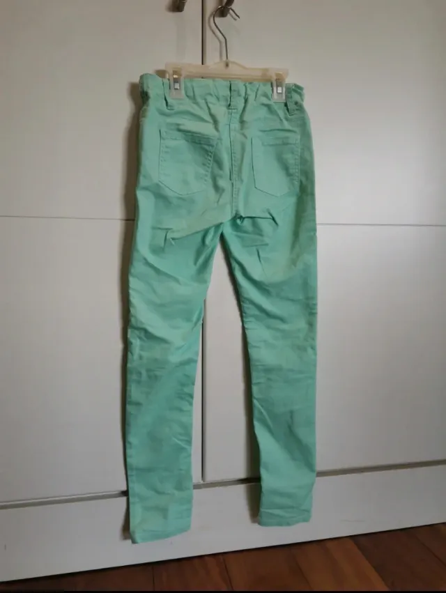 Pantalones C&A turquesa talla 12 años, Here+there