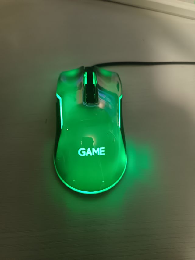 Ratón Gaming RGB Rosa y Morado