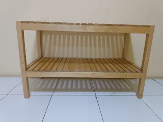 Banco de madera 2 niveles