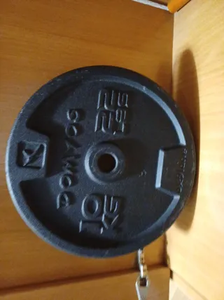 Disco musculación 10kg (te lo llevo)