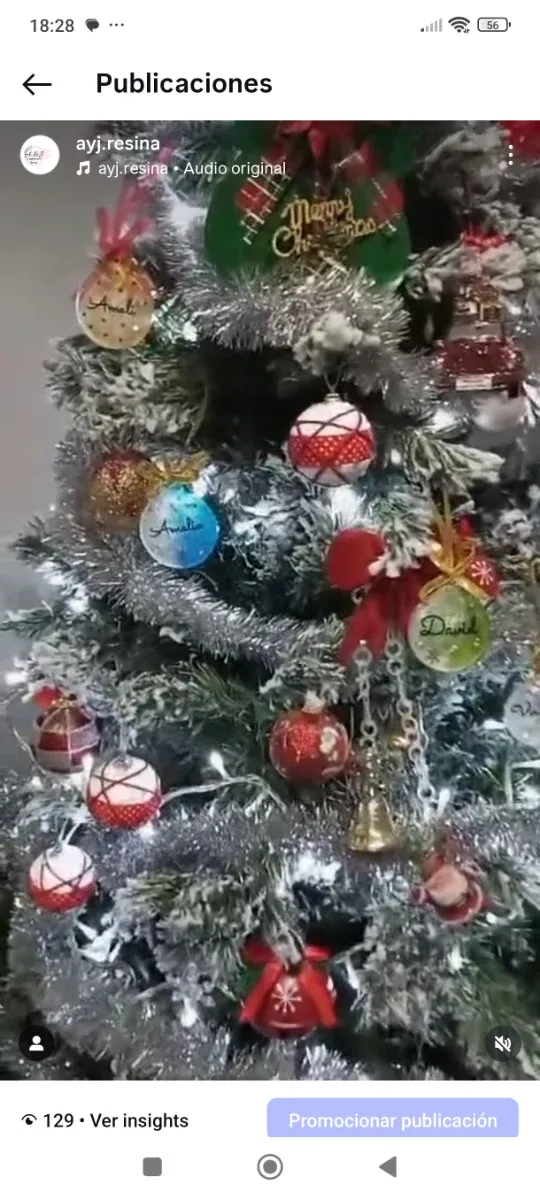 Bolas Navidad Resina Epoxi Personalizadas
