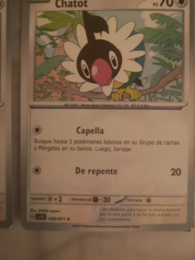 Cartas Pokémon Varias