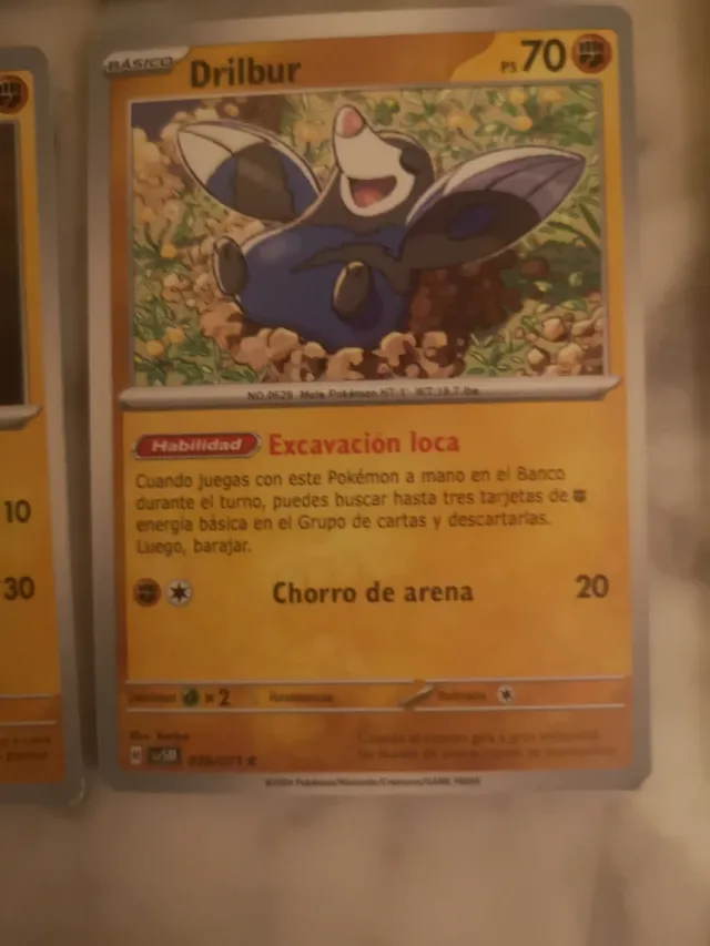 Cartas Pokémon Varias