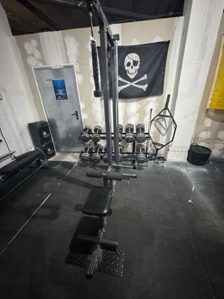 Máquina polea jalón pecho y remo