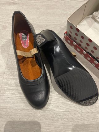 Zapatos Flamenco Paso de Baile Negros sin estrenar